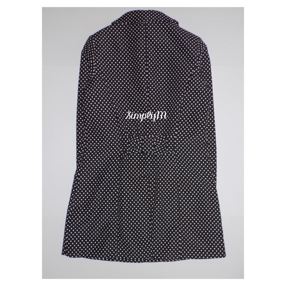 LC Lauren Conrad Black & White Polka Dots Coat - Picture 3 of 6
